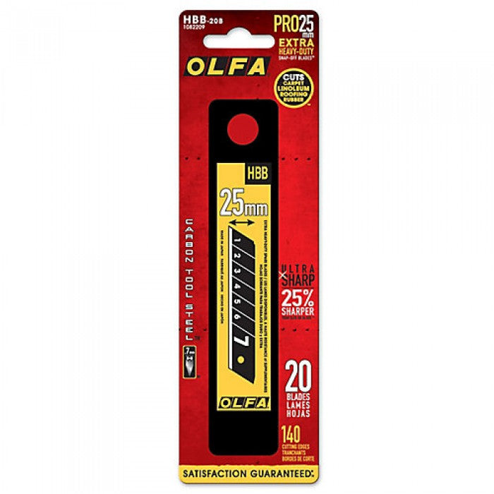 Lames Olfa 25 mm / 1"