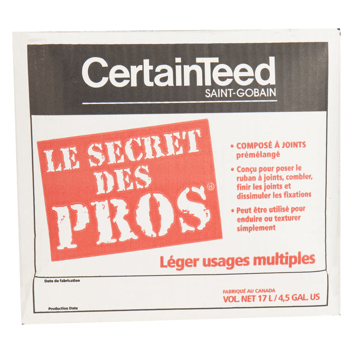 Composé à joints Certainteed Le secret des pros